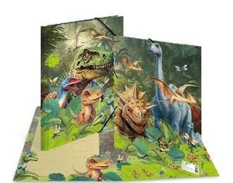 Herma, teczka A4 z gumkami, Dinozaury, 1 szt.