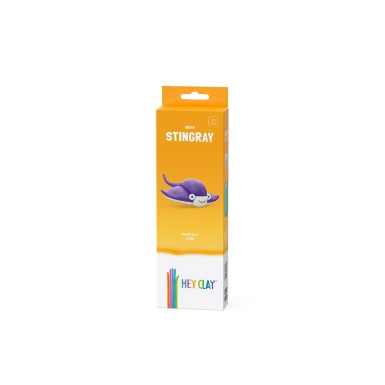 Hey Clay, Ocean, Płaszczka, masa plastyczna, 3 szt.