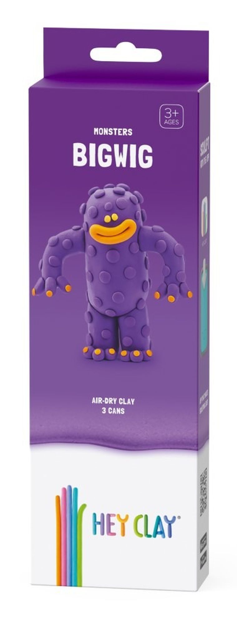 Hey Clay, Potwory, Bigwig, masa plastyczna, 3 szt.