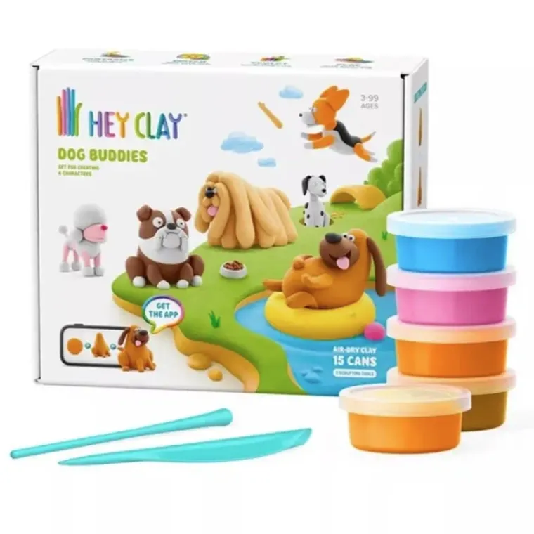 Hey Clay, Psi Przyjaciele, masa plastyczna, 15 szt.