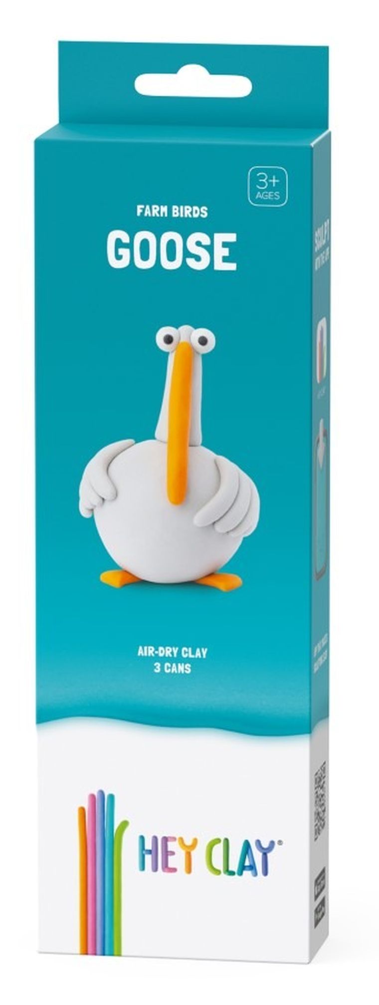 Hey Clay, Ptaki z farmy, Gęś, masa plastyczna, 3 szt.