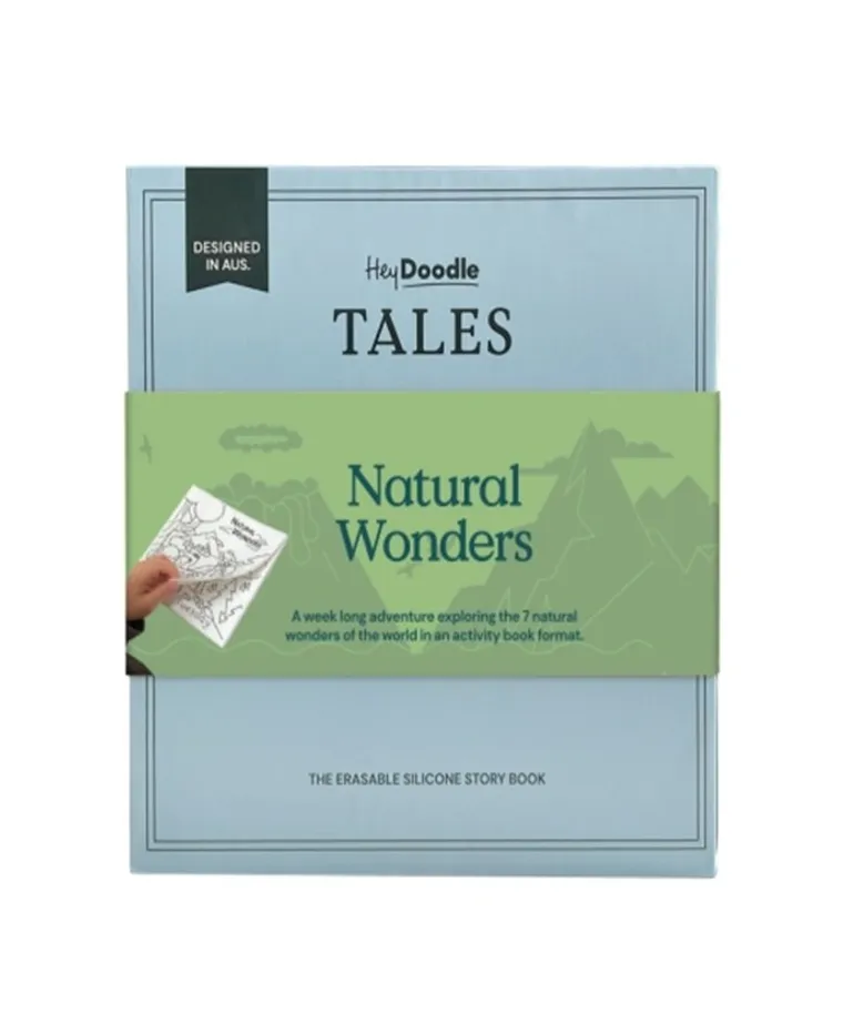 Hey Doodle, książeczka silikonowa do kolorowania, Cuda Natury
