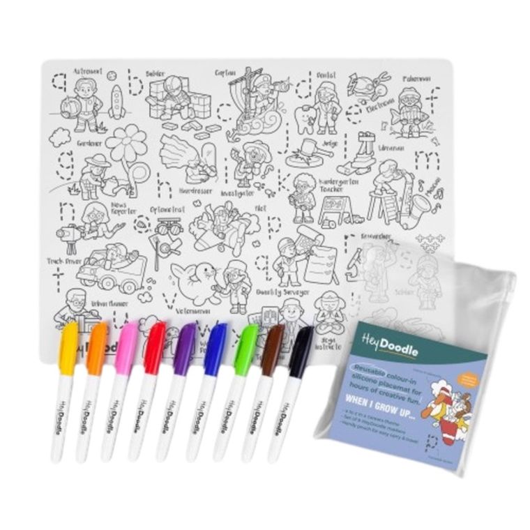 Hey Doodle, mata silikonowa do kolorowania A3, zawody