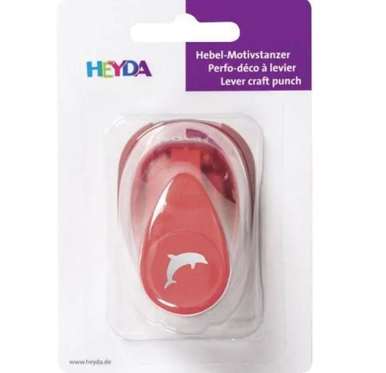 Heyda, dziurkacz ozdobny, 17 mm, delfin