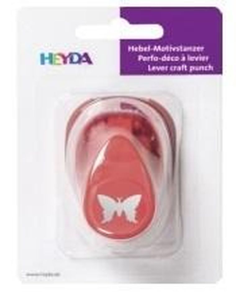 Heyda, dziurkacz ozdobny, średni, motylek, 17 mm