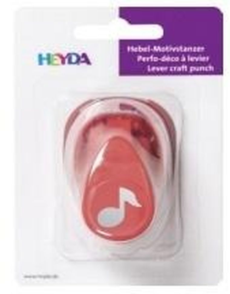 Heyda, dziurkacz ozdobny, średni, nutka, 17 mm