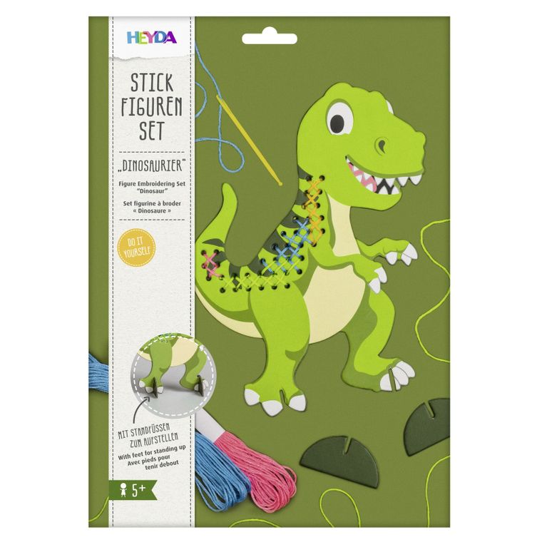 Heyda, zestaw do szycia, dinozaur