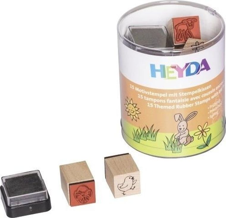 Heyda, zestaw stempli, wiosna, 15 szt.