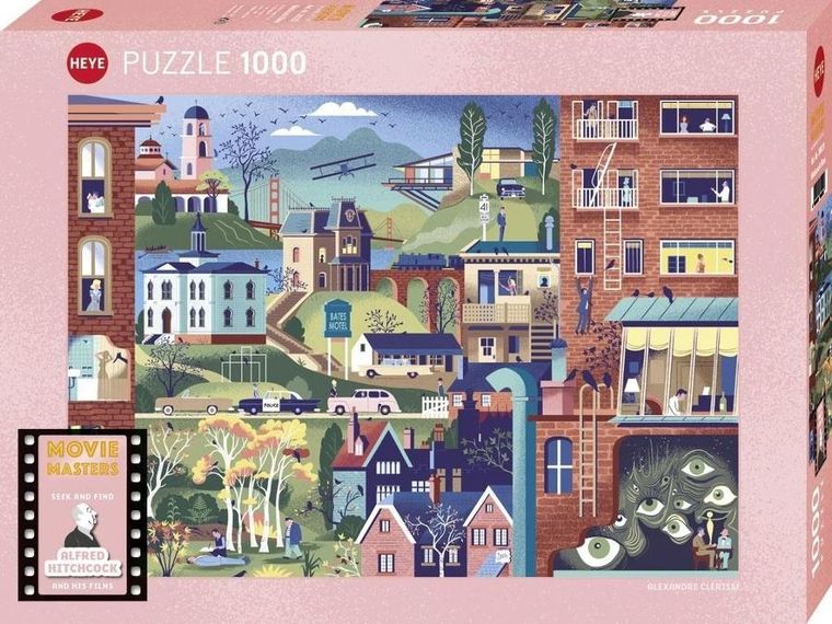 Heye, Filmy Alfreda Hitchcocka, puzzle, 1000 elementów