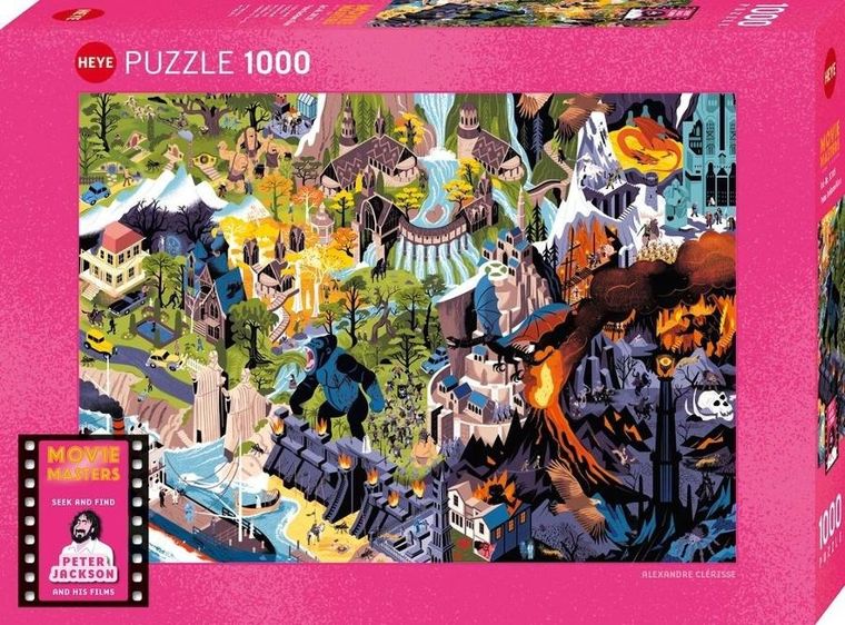 Heye, Filmy Petera Jacksona, puzzle, 1000 elementów