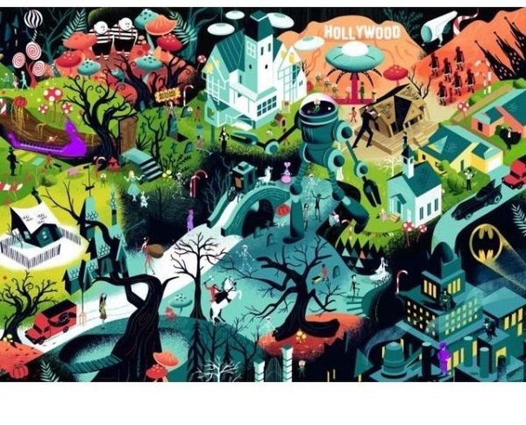 Heye, Filmy Tima Butrona, puzzle, 1000 elementów