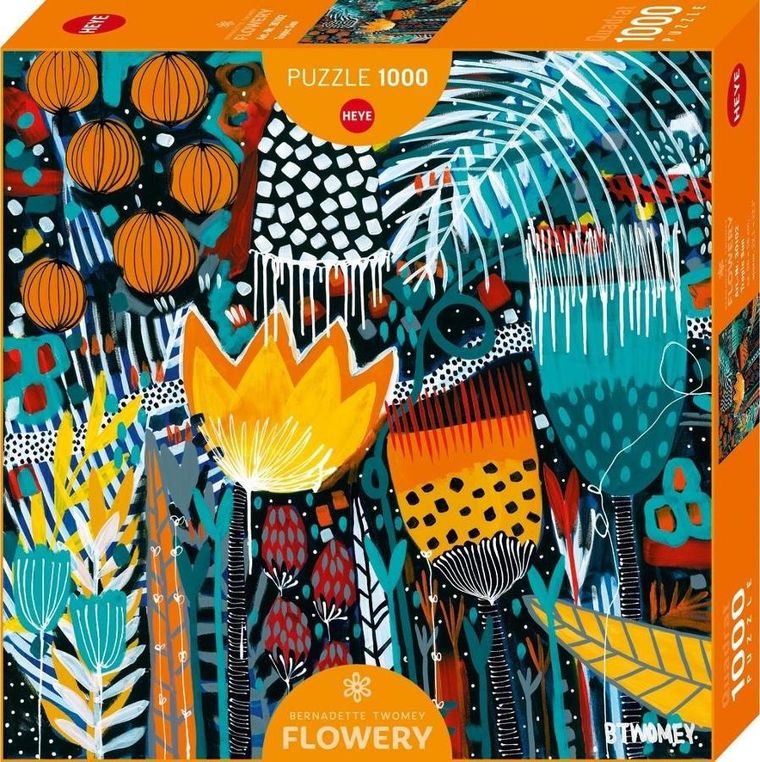 Heye, Flowery, Tropikalne słońce, Bernadette Twomey, puzzle, 1000 elementów