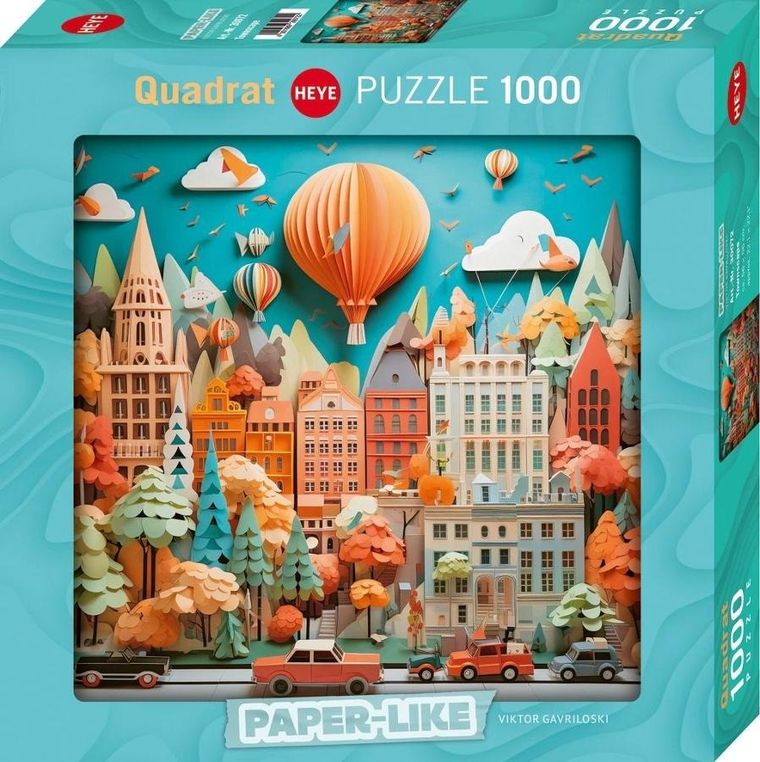 Heye, Miasto z papieru, Victor Gavrilovski, puzzle, 1000 elementów