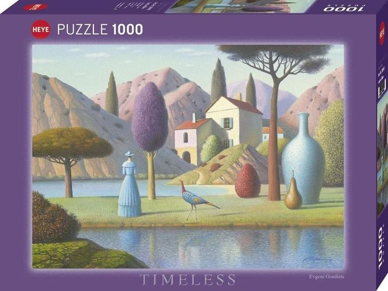Heye, Timeless, Pani w błękicie, puzzle, 1000 elementów