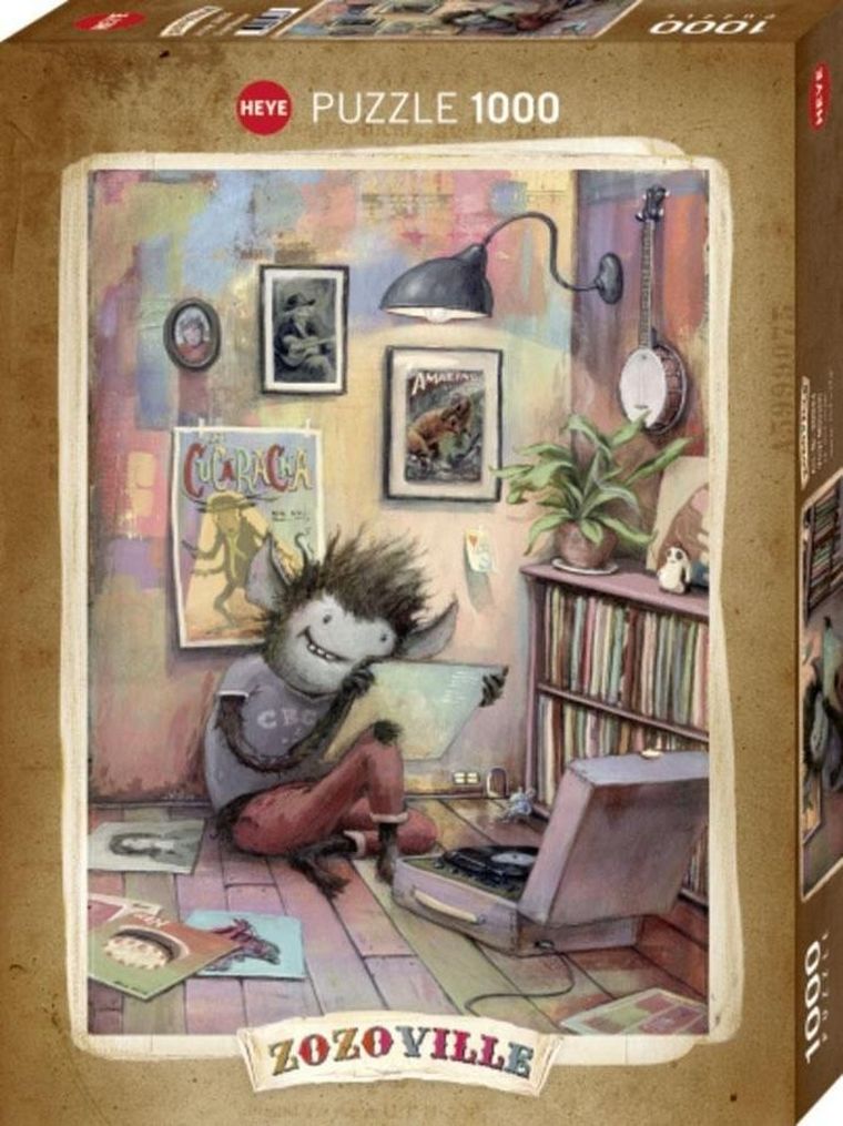 Heye, Zozoville, Miłośnik płyt winylowych, puzzle, 1000 elementów