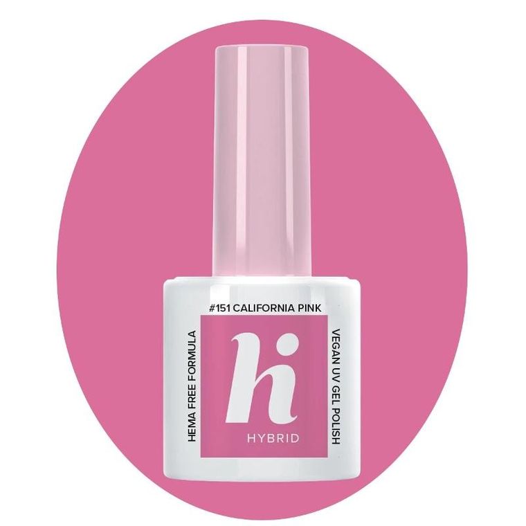 Hi Hybrid, Hema Free, Palm springs, lakier hybrydowy, #151, california pink, 5 ml