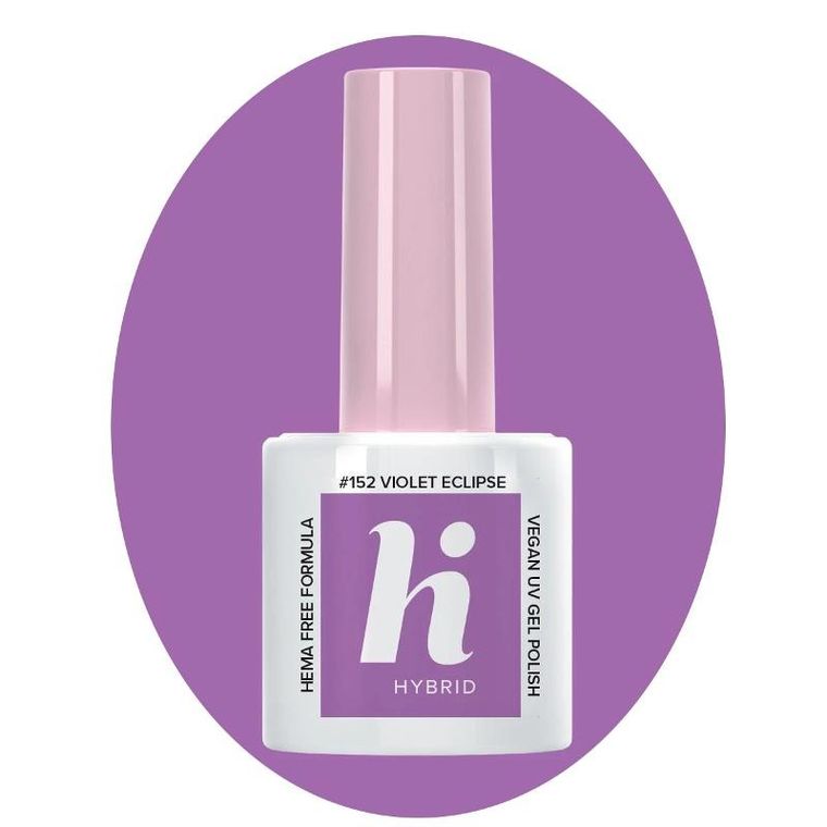 Hi Hybrid, Hema Free, Palm springs, lakier hybrydowy, #152, violet eclipse, 5 ml