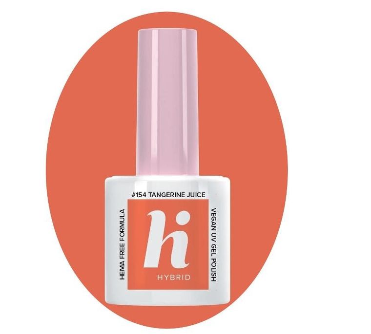 Hi Hybrid, Hema Free, Palm springs, lakier hybrydowy, #154, tangarine juice, 5 ml