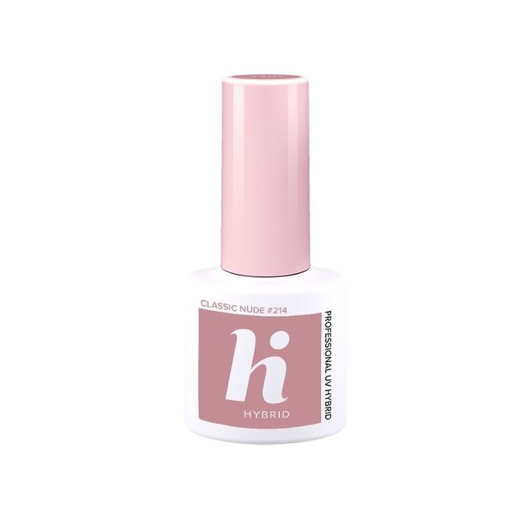 Hi Hybrid, lakier hybrydowy, 214 Classic Nude, 5 ml