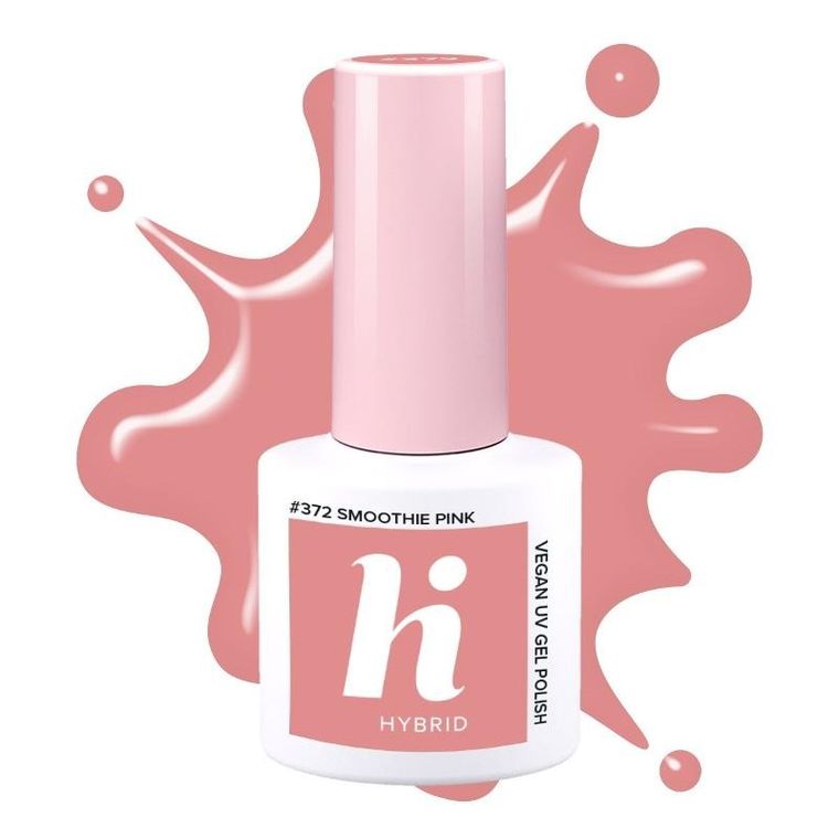 Hi Hybrid, lakier hybrydowy, 372 smoothie pink, 5 ml