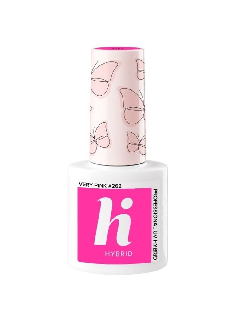 Hi Hybrid, lakier hybrydowy, Butterfly, nr 262 Very Pink, 5 ml