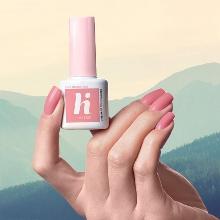 Hi Hybrid, lakier hybrydowy, nr 218, Pink Marble, 5 ml