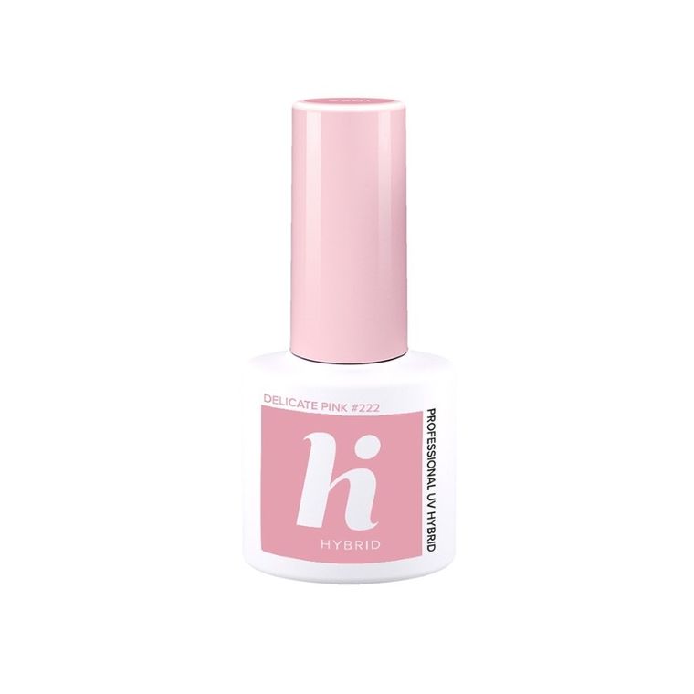 Hi Hybrid, lakier hybrydowy, nr 222 Delicate Pink, 5 ml