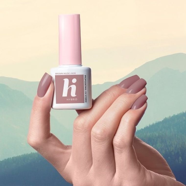 Hi Hybrid, lakier hybrydowy, nr 409, Brown Nude, 5 ml