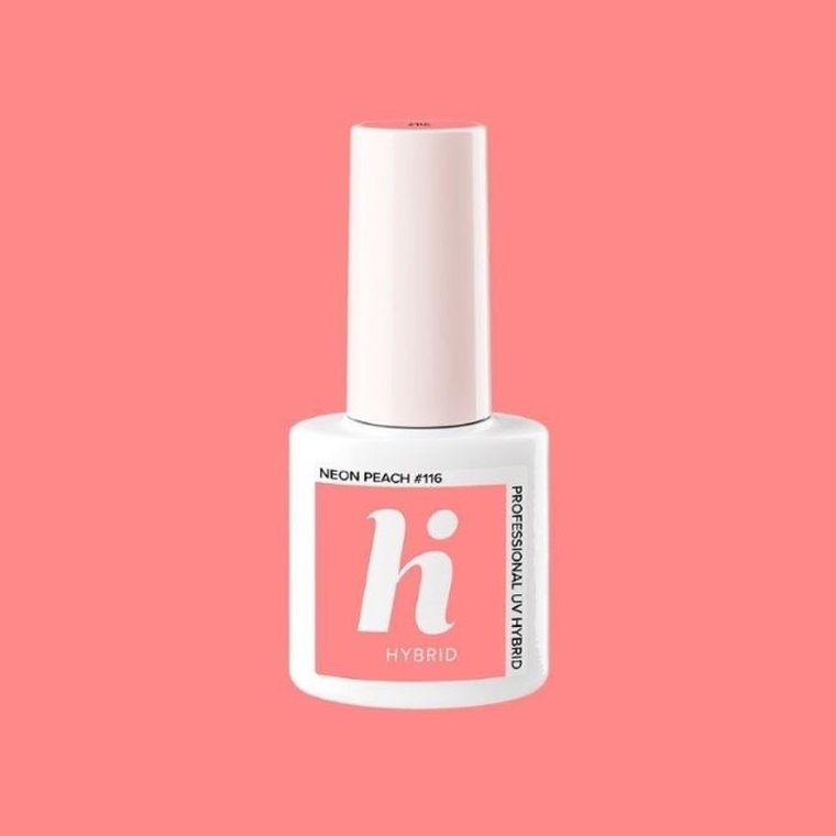 Hi Hybrid, Pop, lakier hybrydowy, #116 Neon Peach, 5 ml