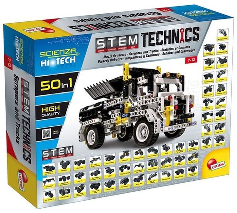 Hi Tech, Stem, pojazdy konstrukcyjne, zestaw konstrukcyjny, 50w1
