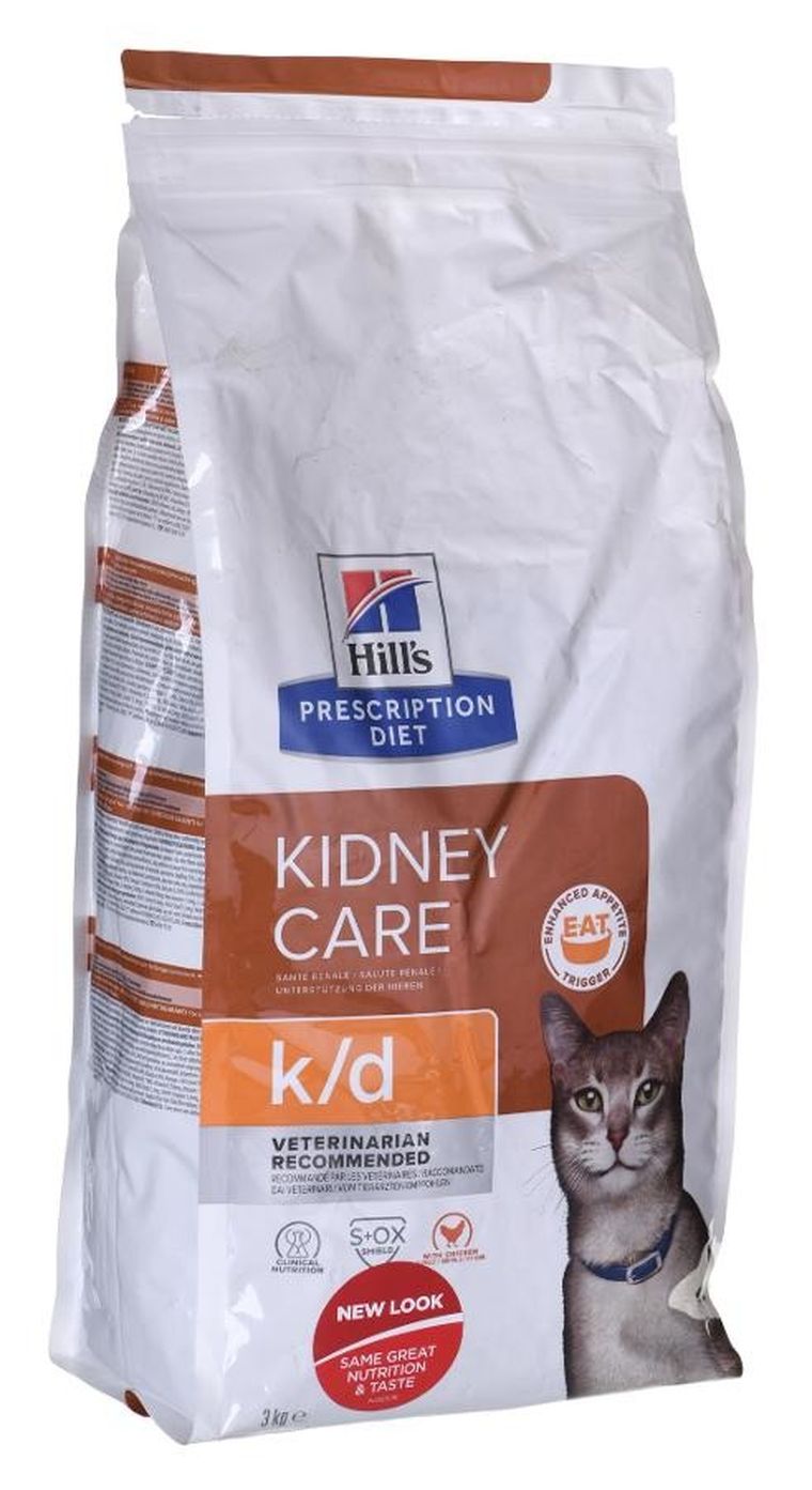Hill's, Feline, Kidney Care, k/d, sucha karma dla kota, 3 kg