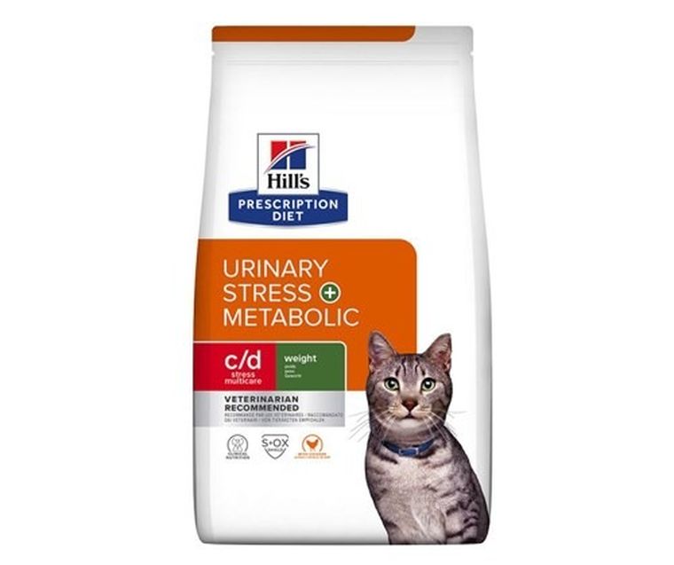Hill's, Pd Feline, C/d Urinary Stres + Metabolic, karma sucha dla kota, 3 kg