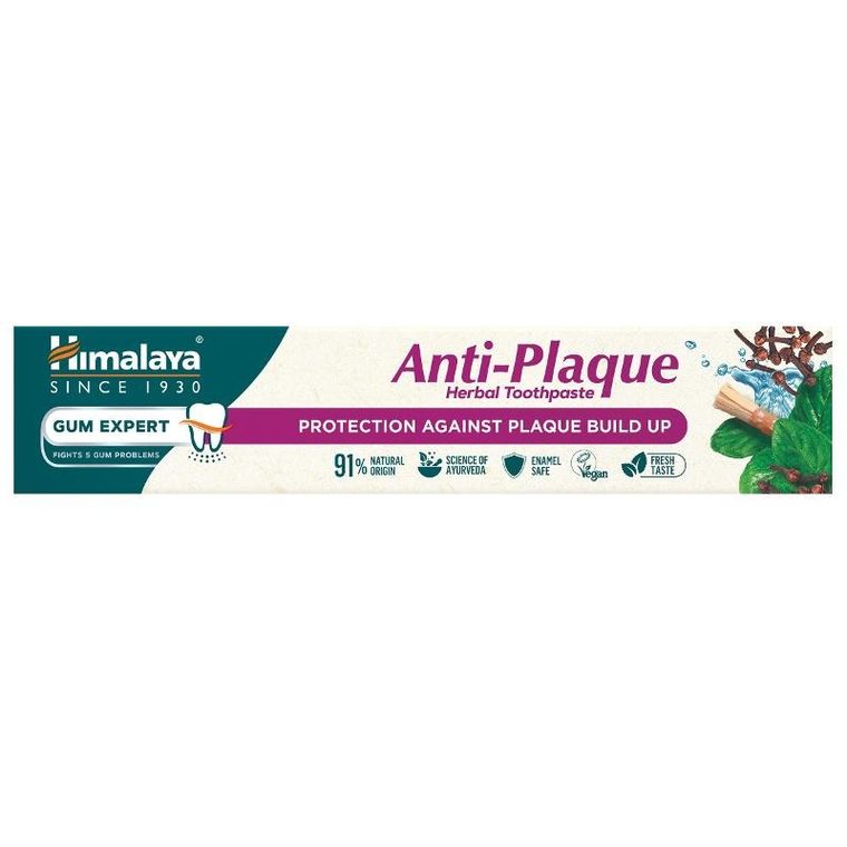 Himalaya, Gum Expert, Anti-Plaque, ziołowa pasta do zębów, przeciw płytce nazębnej, 75 ml