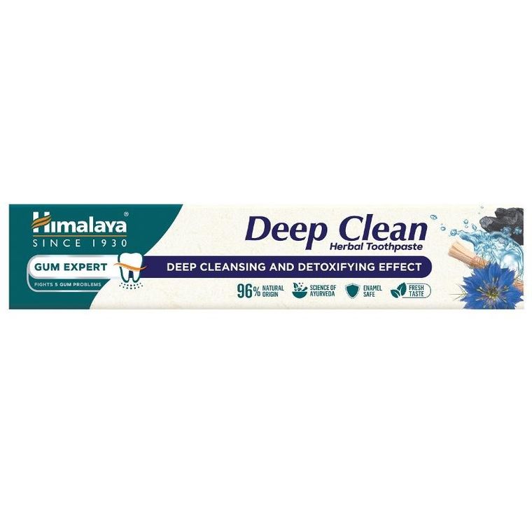Himalaya, Gum Expert, Deep Clean, ziołowa pasta do zębów, z węglem aktywnym, 75 ml