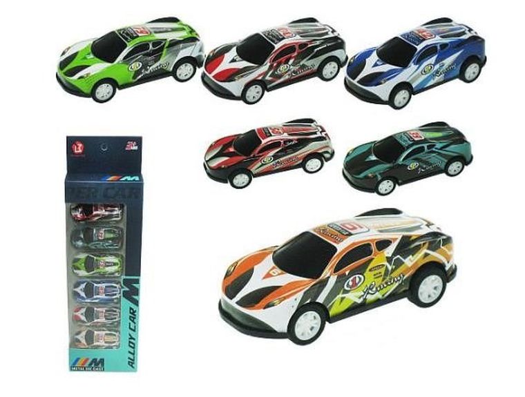 Hipo, autka wyścigowe, 7,5 cm, 6 szt.