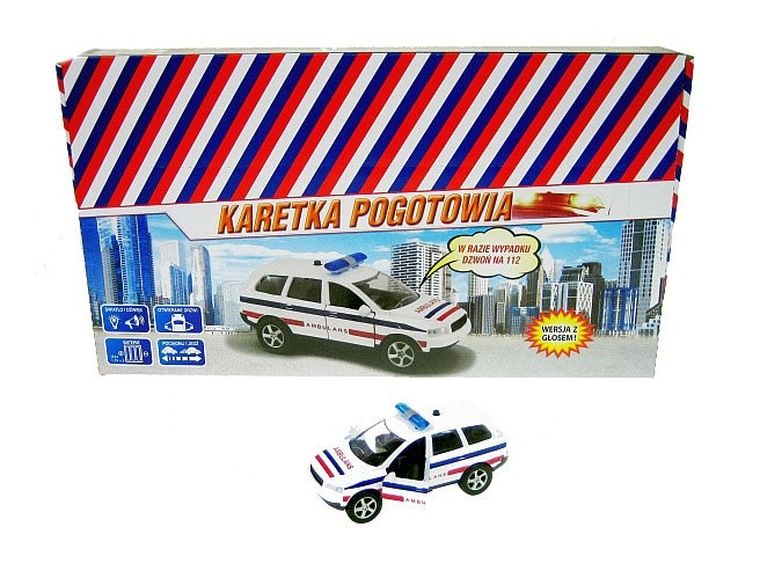 Hipo, pogotowie, pojazd z dźwiękiem, 11 cm