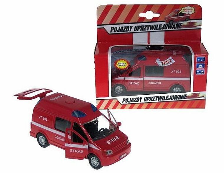 Hipo, straż pożarna, Van, pojazd z dźwiękiam, 14 cm