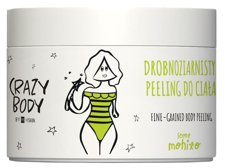 HiSkin, Crazy Body, peeling do ciała drobnoziarnisty, mohito, 300 ml