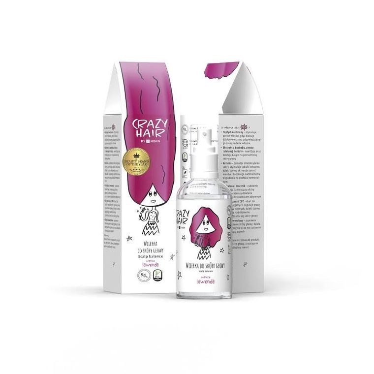 HiSkin, Crazy Hair, wcierka do skóry głowy, lawenda, 100 ml