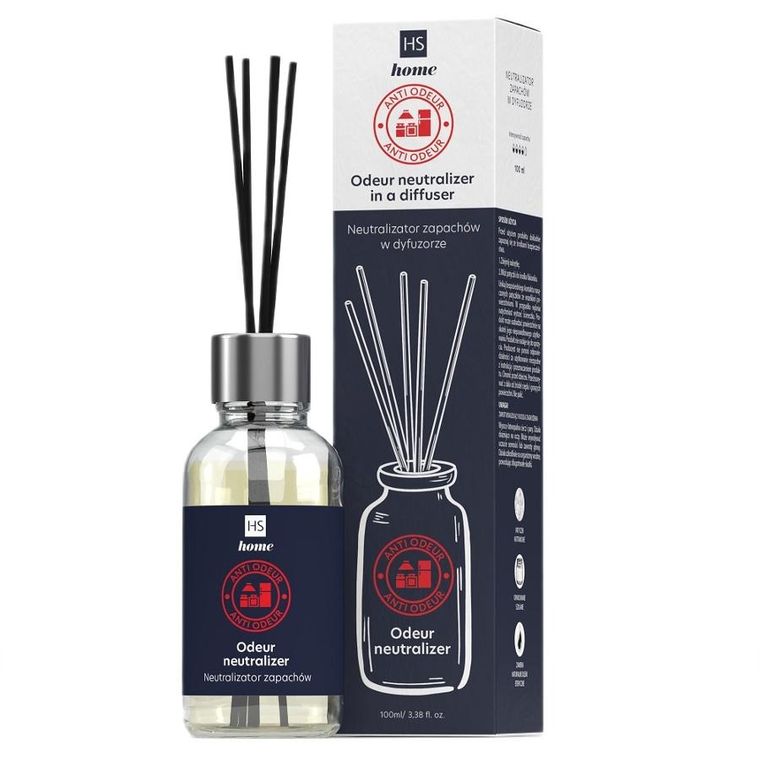 HiSkin, Home, neutralizator zapachów w dyfuzorze, Kuchnia, 100 ml