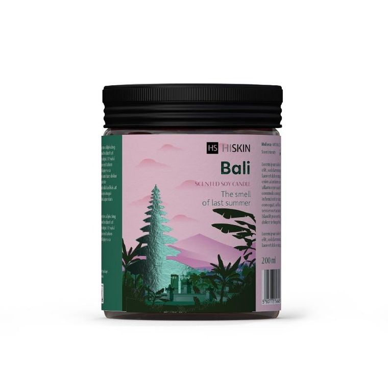 HiSkin, Home, świeca sojowa, Bali, 200 ml