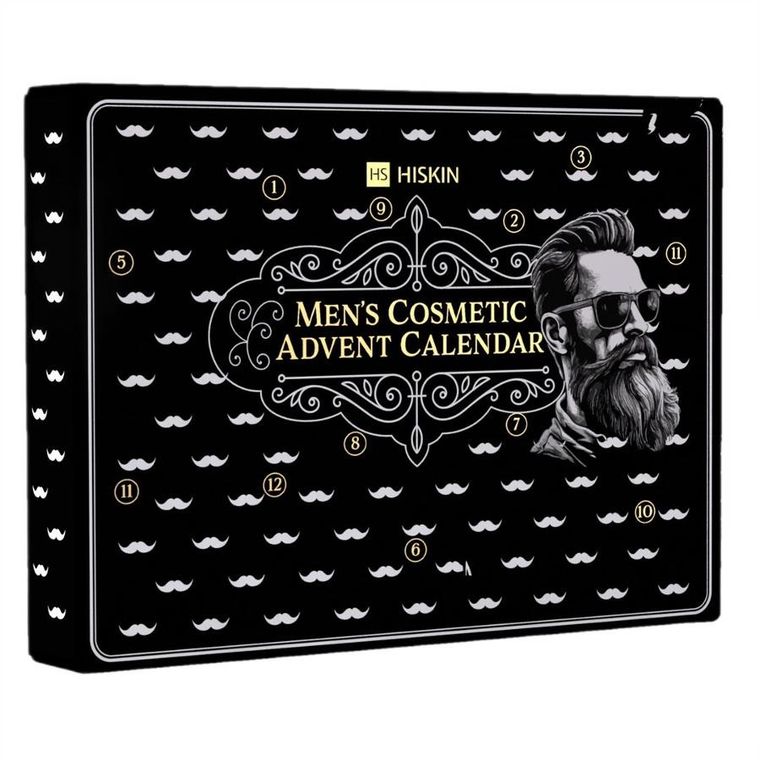 HiSkin, Men's Cosmetic Advent Calendar, kalendarz adwentowy dla mężczyzny, 12 szt.