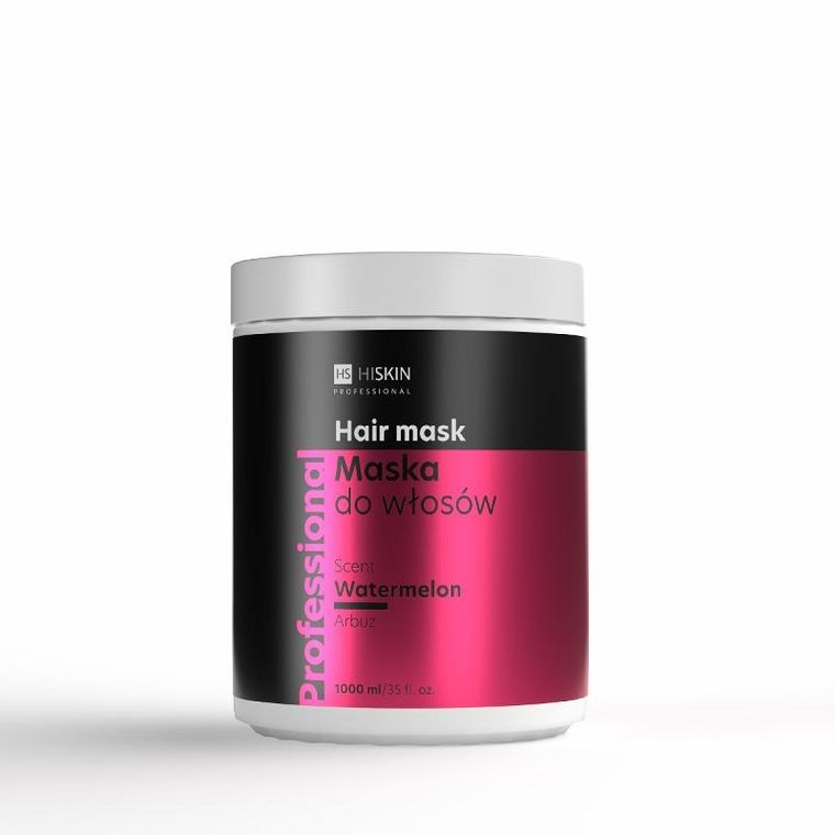 HiSkin Professional, maska do włosów, arbuz, 1000 ml