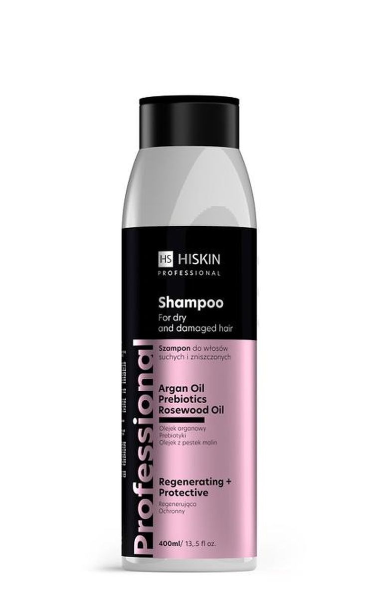 HiSkin Professional, szampon do włosów suchych i zniszczonych, regenerująco-ochronny, 400 ml
