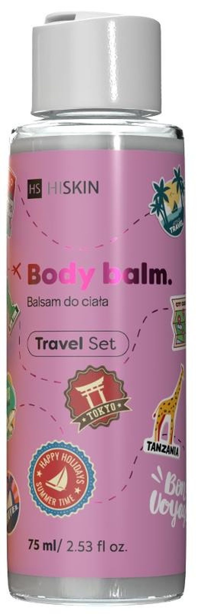 HiSkin, Travel Set, balsam do ciała, 75 ml