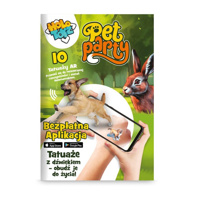 HoloToyz, tatuaże AR z dźwiękiem, Pet Party