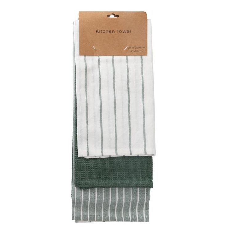 Home Styling Collection, bawełniane ścierki kuchenne, 3 szt., 70-45 cm