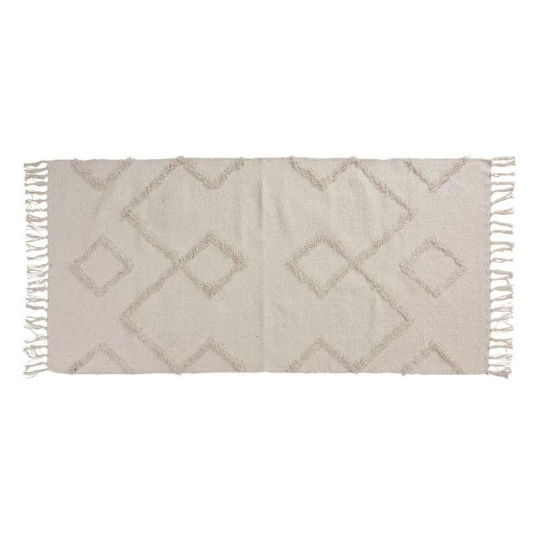 Home Styling Collection, bawełniany dywan z frędzlami, 70-140 cm
