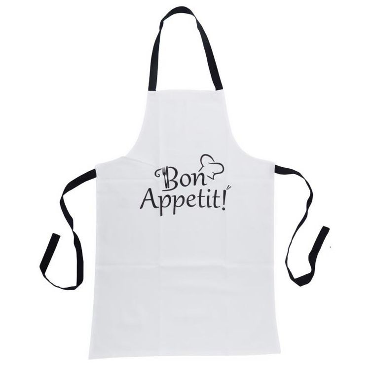 Home Styling Collection, bawełniany fartuch z nadrukiem, 84-60 cm