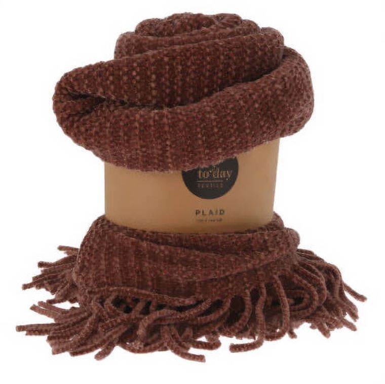 Home Styling Collection, Boho, kocyk z frędzlami, 120-150 cm